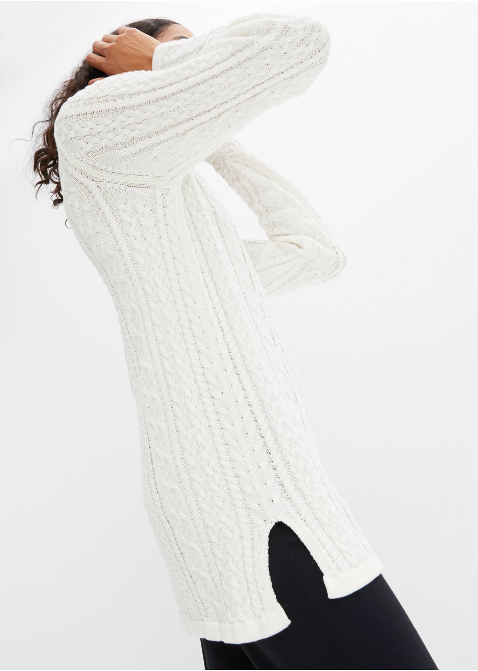 Pull ample en coton avec col polo