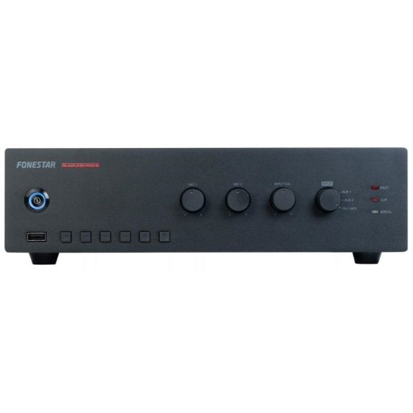 Fonestar Amplificador PA Linha 100V / 4 Ohm 60W RMS USB/MP3/FM - PROX-60