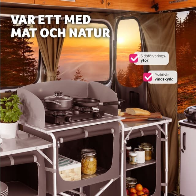 Udendørs køkken XXL med 5 rum