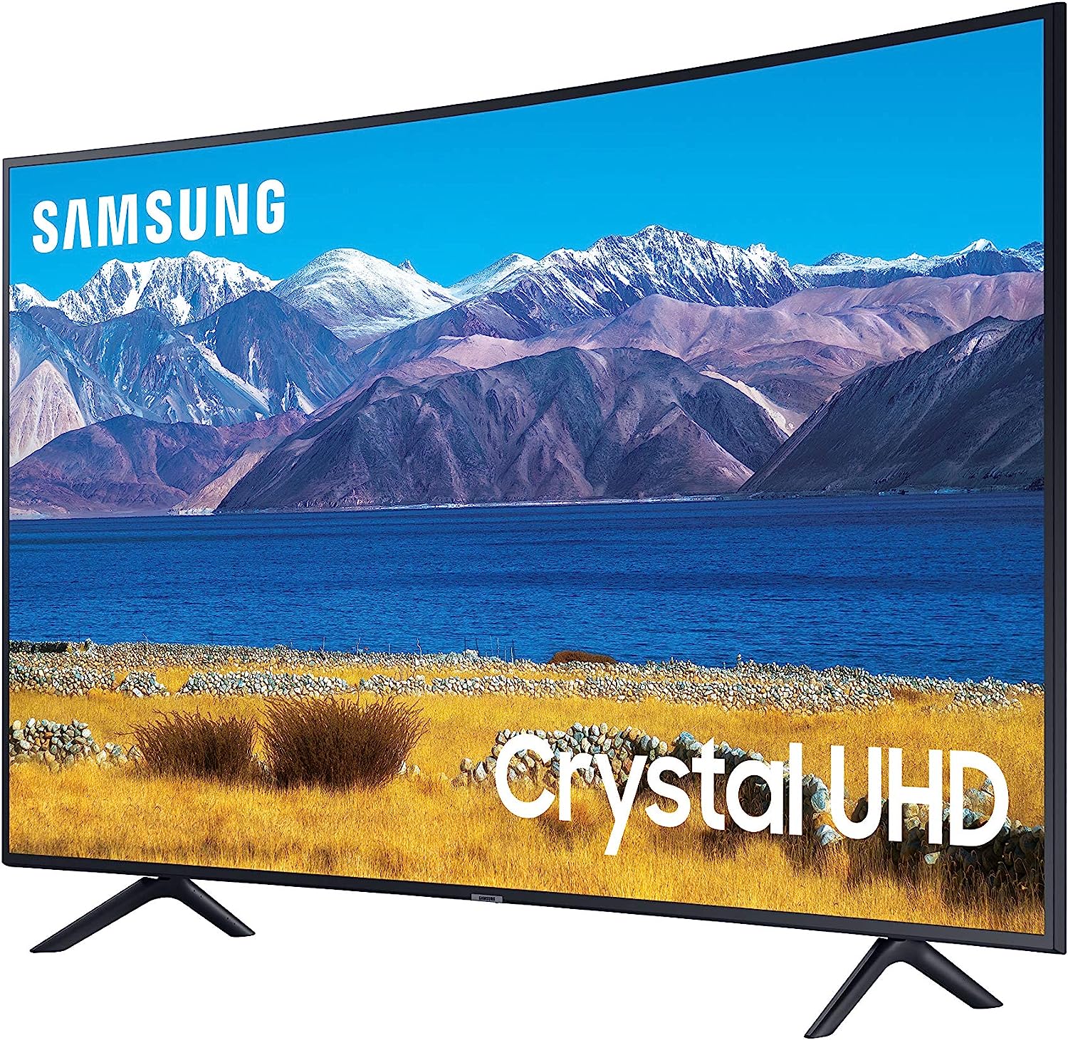 TV Samsung Curva UHD de 55 polegadas Série TU-8300 - Smart TV 4K UHD HDR com Alexa integrada (UN55TU8300FXZA, modelo 2020), PRETO CARVÃO