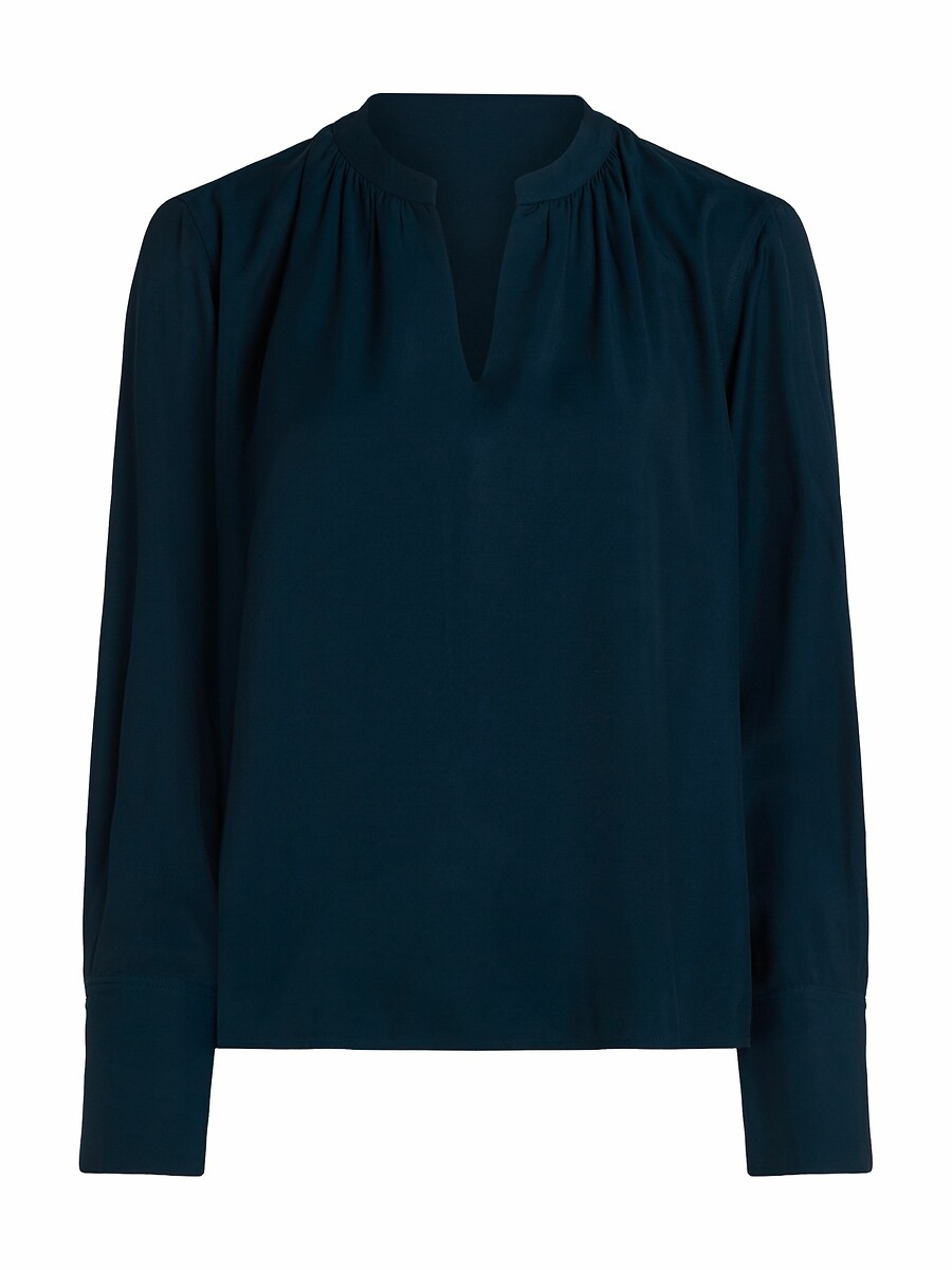 TOMMY HILFIGER<br>Blusa com decote em V e mangas compridas