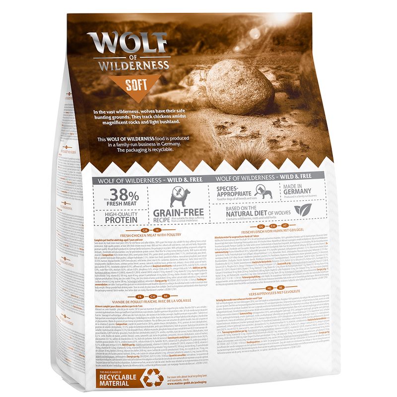 Wolf of Wilderness Senior Soft Wide Acres, poulet