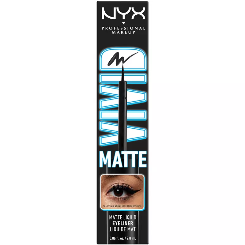 NYX Prof. Makeup Vivid Matte Liquid Eyeliner 2 ml - 01 Black