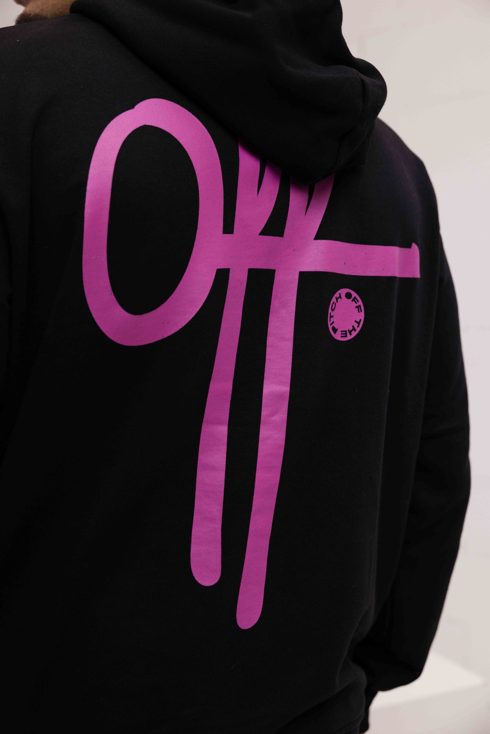 Off The Pitch Full Stop Hoodie Heren Zwart