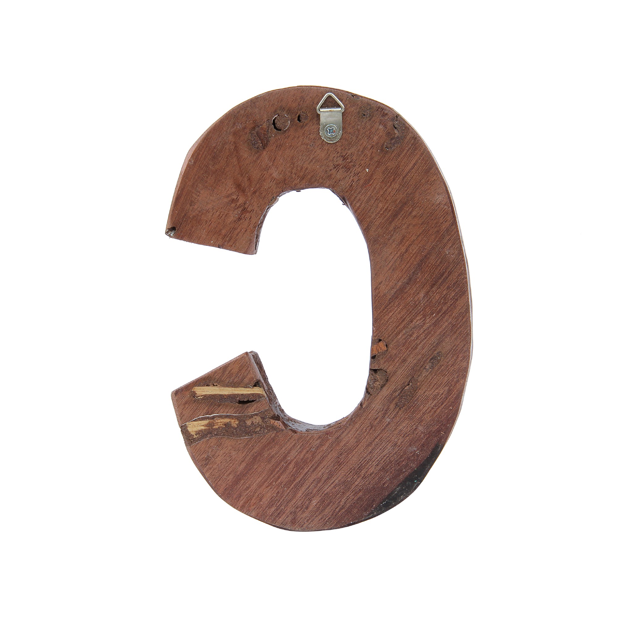Holzbuchstabe 'C', mehrfarbig, T 2,5 cm, B 13 cm, H 19 cm von fischer's lagerhaus