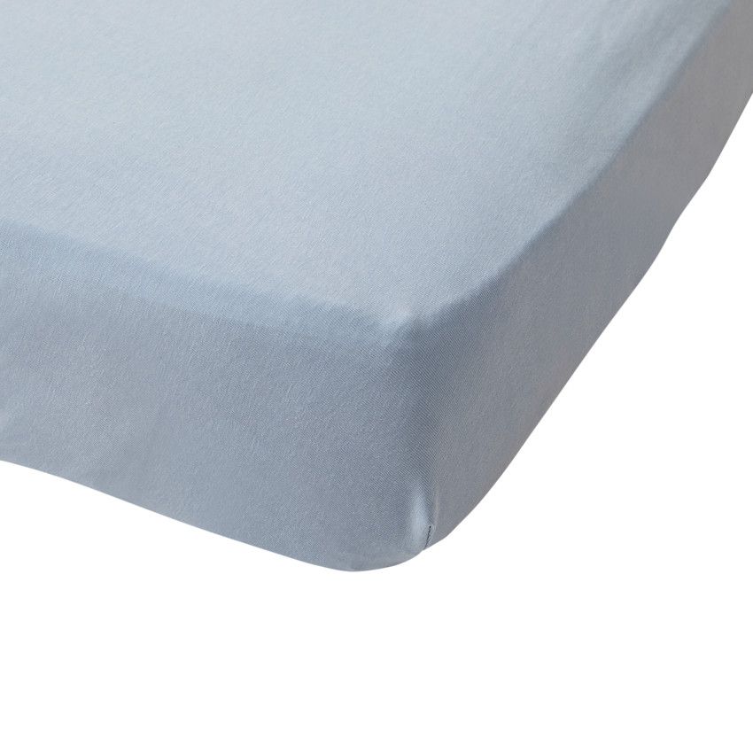 Drap housse en jersey 60 x 120 cm - Bleu marine
