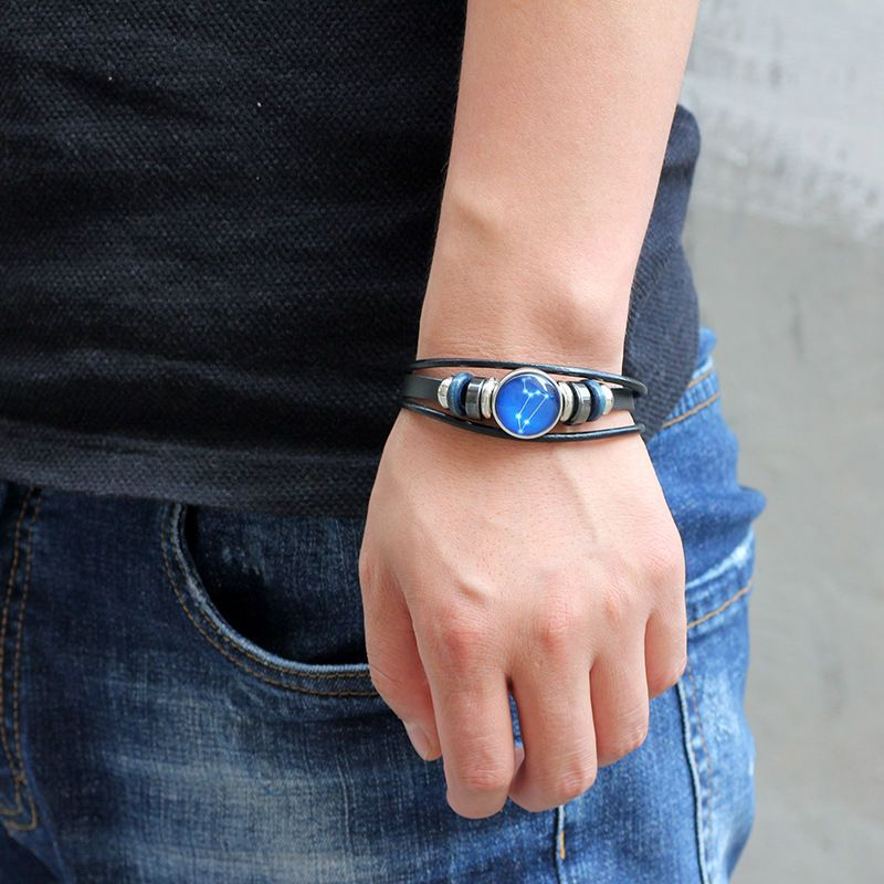 KINNO - Zodiac Echte Leren Armband