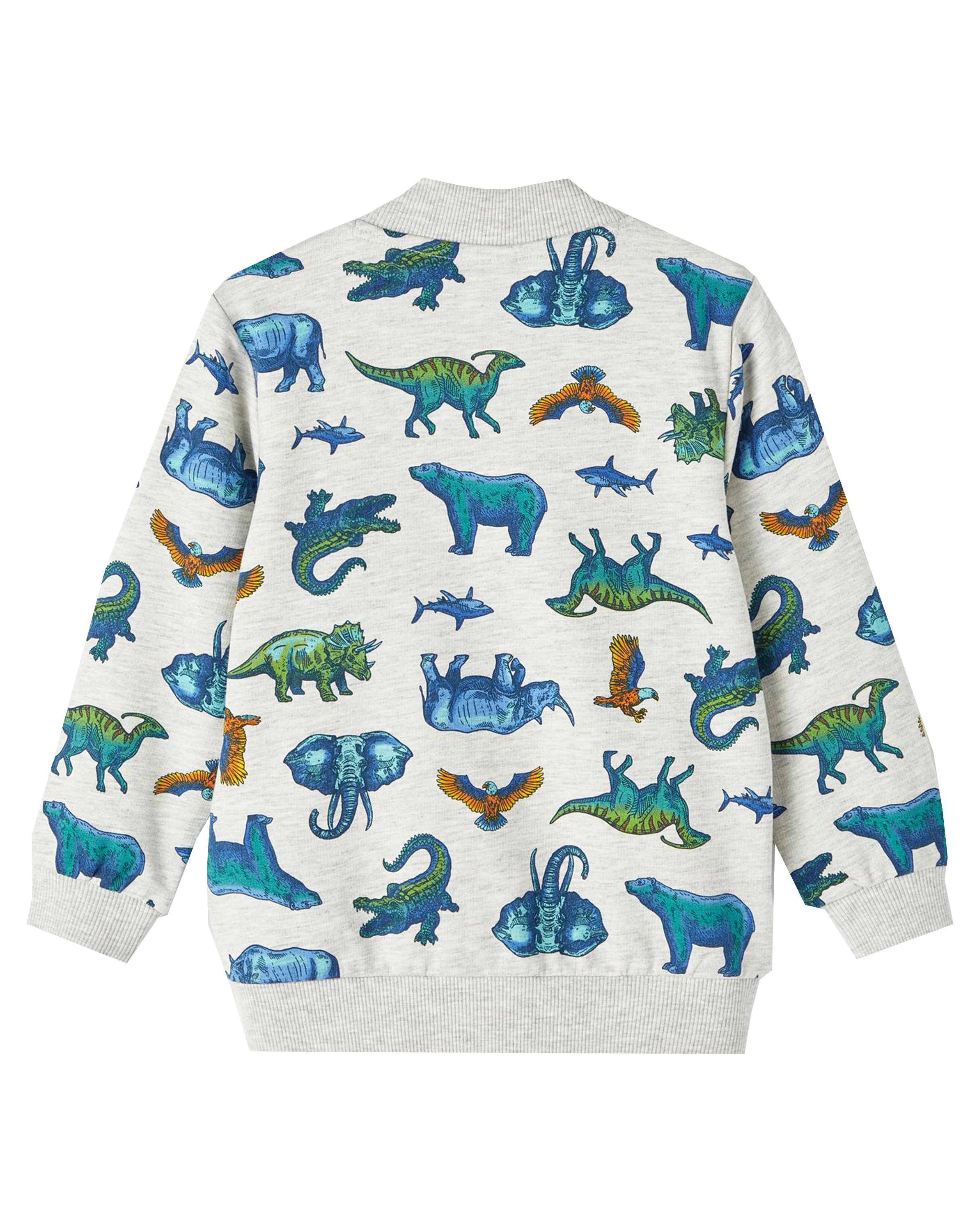 Sweatjacke NMMBORG - PRIMEVAL in light grey