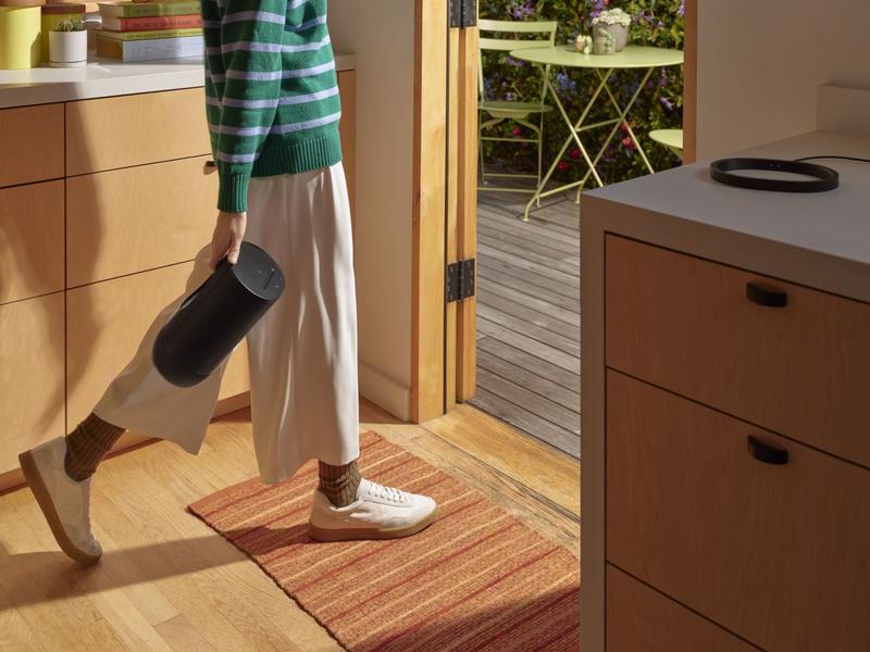 Sonos Smart Speaker Move 2 Schwarz Komplett überarbeiteter, leistungsstarker Smart Speaker