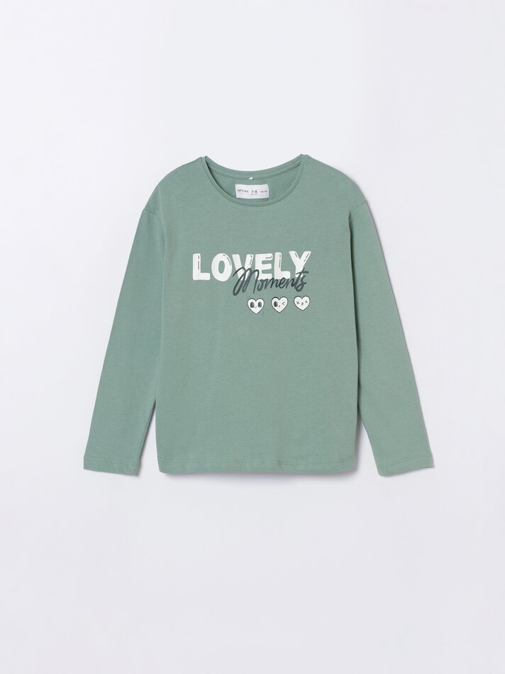 Pacote com 2 camisetas estampadas - Verde Grama