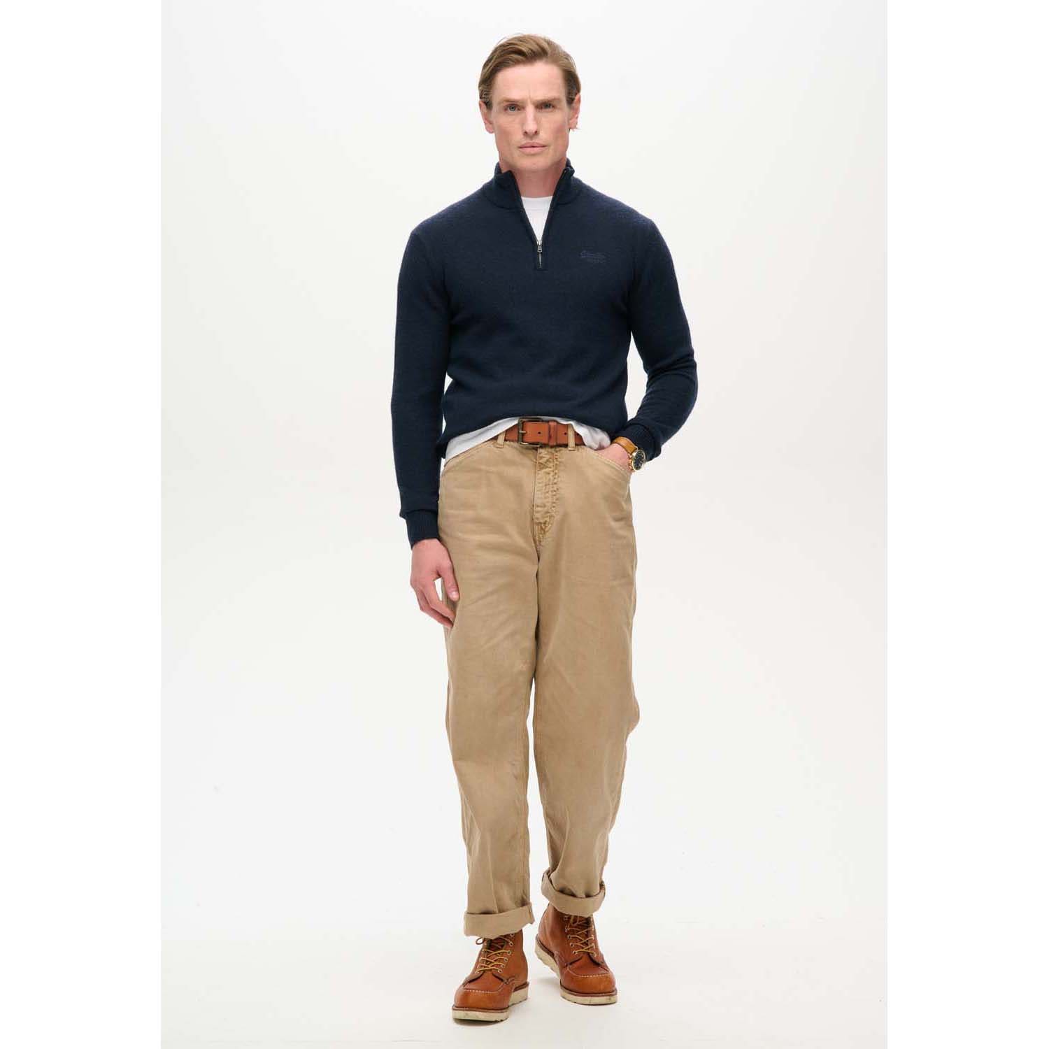 Superdry  Essential Emb Knit Half Zip
