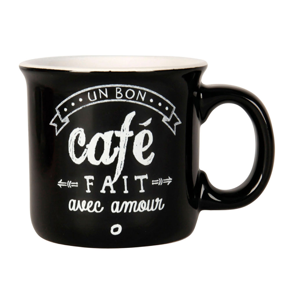 Tasse café grès noir 15cl