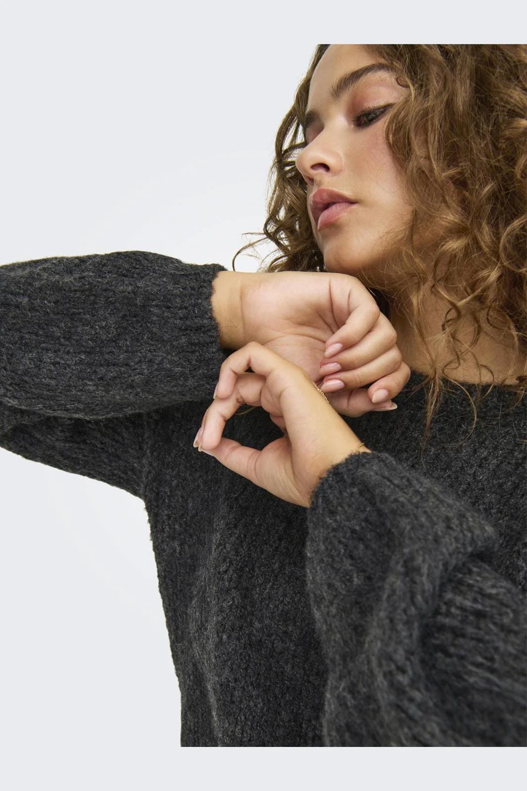 Only Onljackie Ls Pullover Knt 4552785 dark grey melange