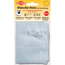 Set de 2 filets à linge, à cordon de serrage, blanc