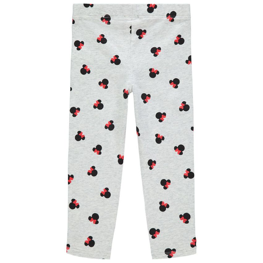 Legging court imprimé Minnie all-over Disney - Ecru