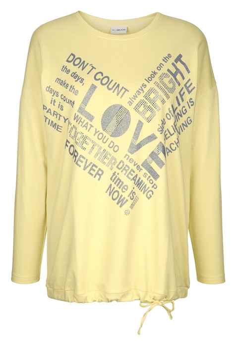 Sweatshirt, LOVE, Saum-Bindeband