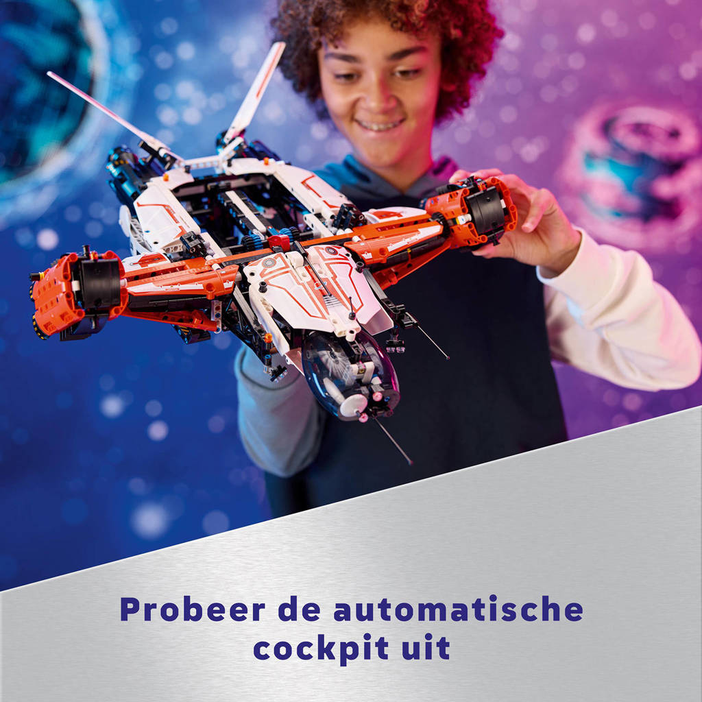 Gaaf ruimteschip met veel optiesVTOL Vrachtruimteschip LT81 Ruimte Speelgoed Bouwpakket voor Kinderen 42181