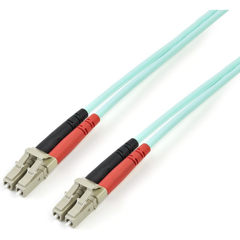 StarTech.com Câble Fibre Optique Multimode de 3m LC/UPC à LC/UPC OM4, Fibre Zipcord 50/125µm LOMMF/VCSEL, Réseaux 100G, Faible Perte d'Insertion, Cordon de Raccordement Fibre LSZH