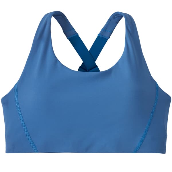 Brassière trail PATAGONIA W'S SHADOWLITE MID IMPACT ADJUSTABLE BRA VESSEL BLUE