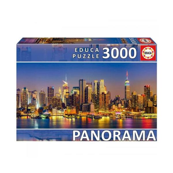 Educa Puzzle Panorama Skyline Nova Iorque 3000 Peças