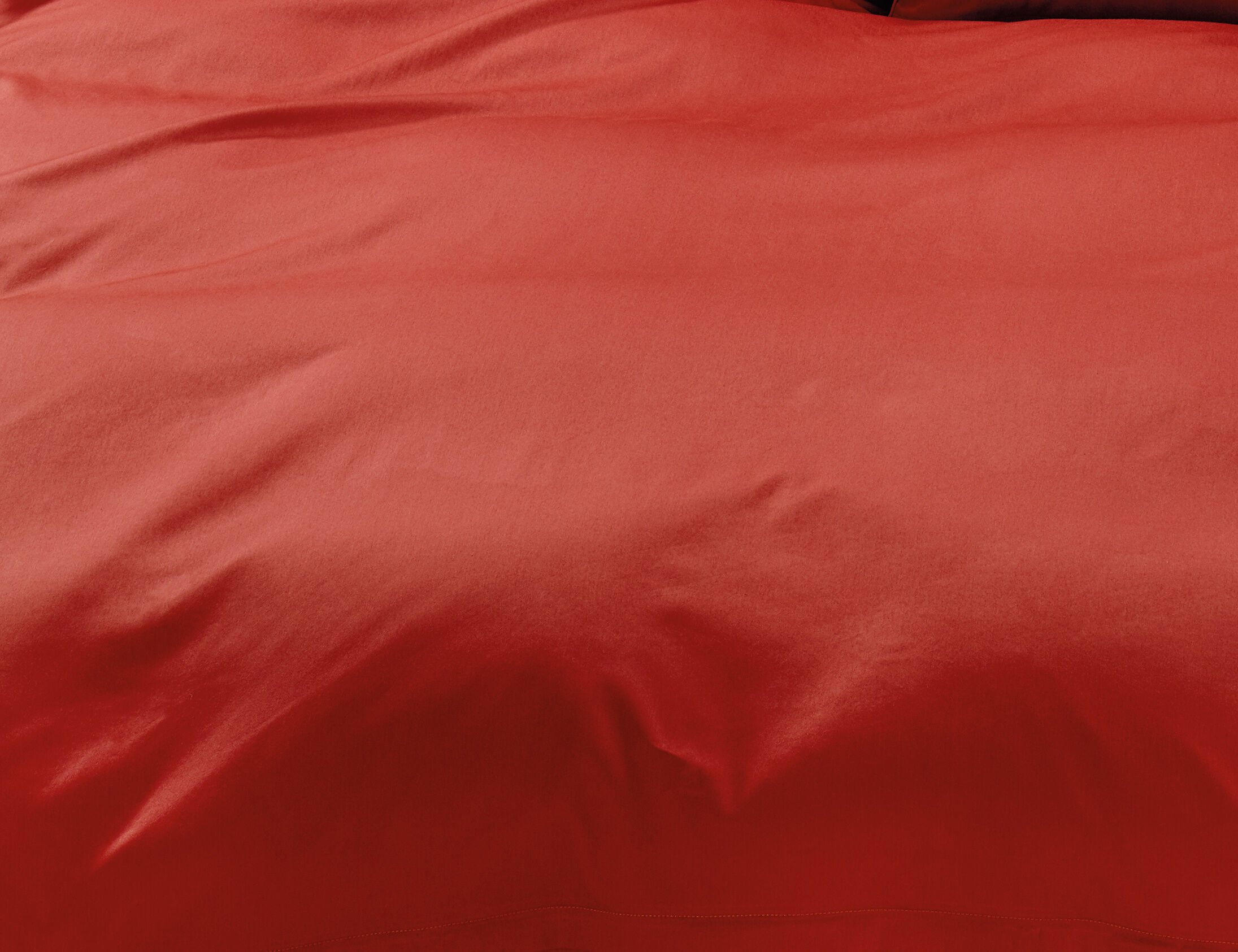 Uni Satin Bettwäsche mit Biese