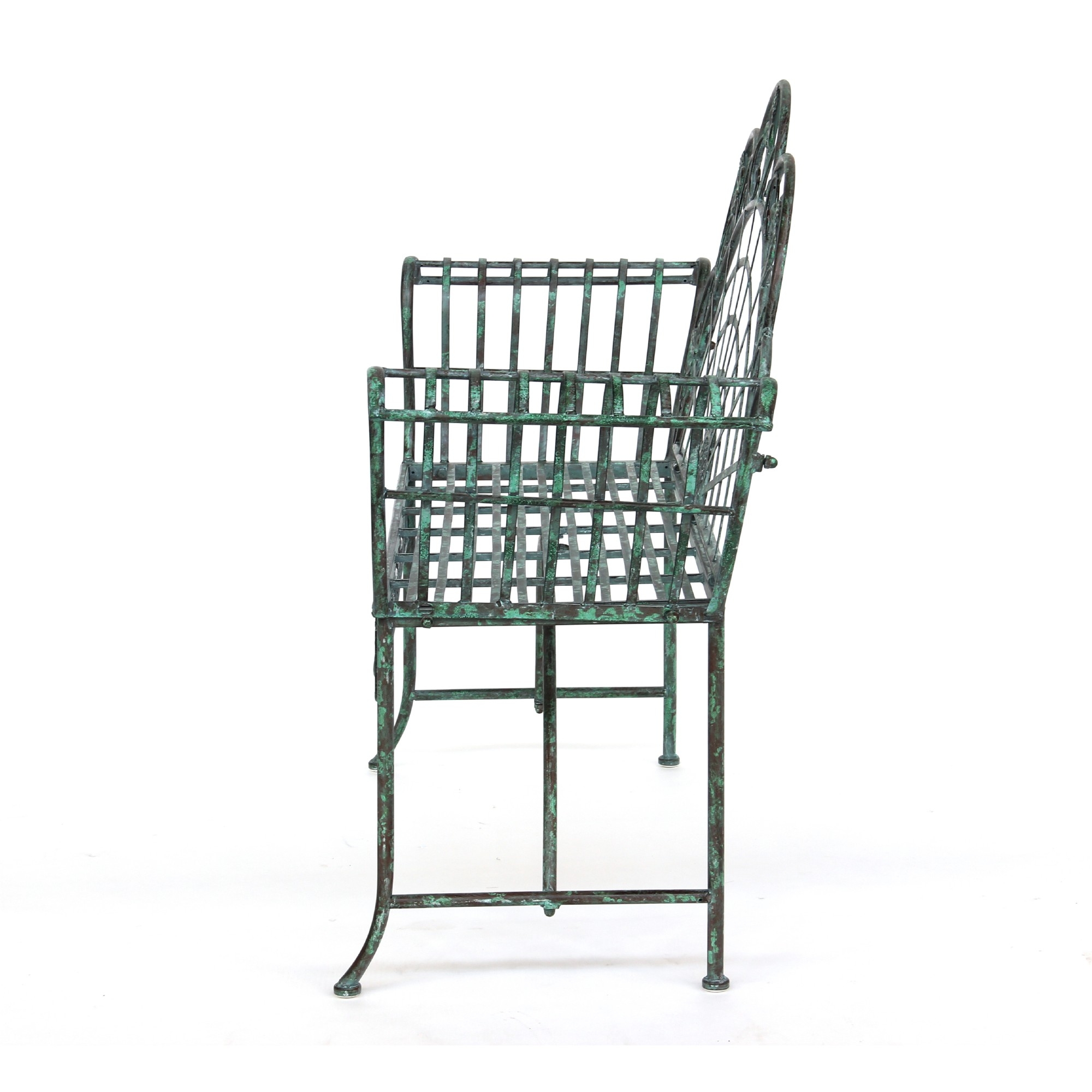 Metallbank 'Marlon', vintage-grün,  L 146 cm, B 46 cm, H 102 cm günstig bestellen