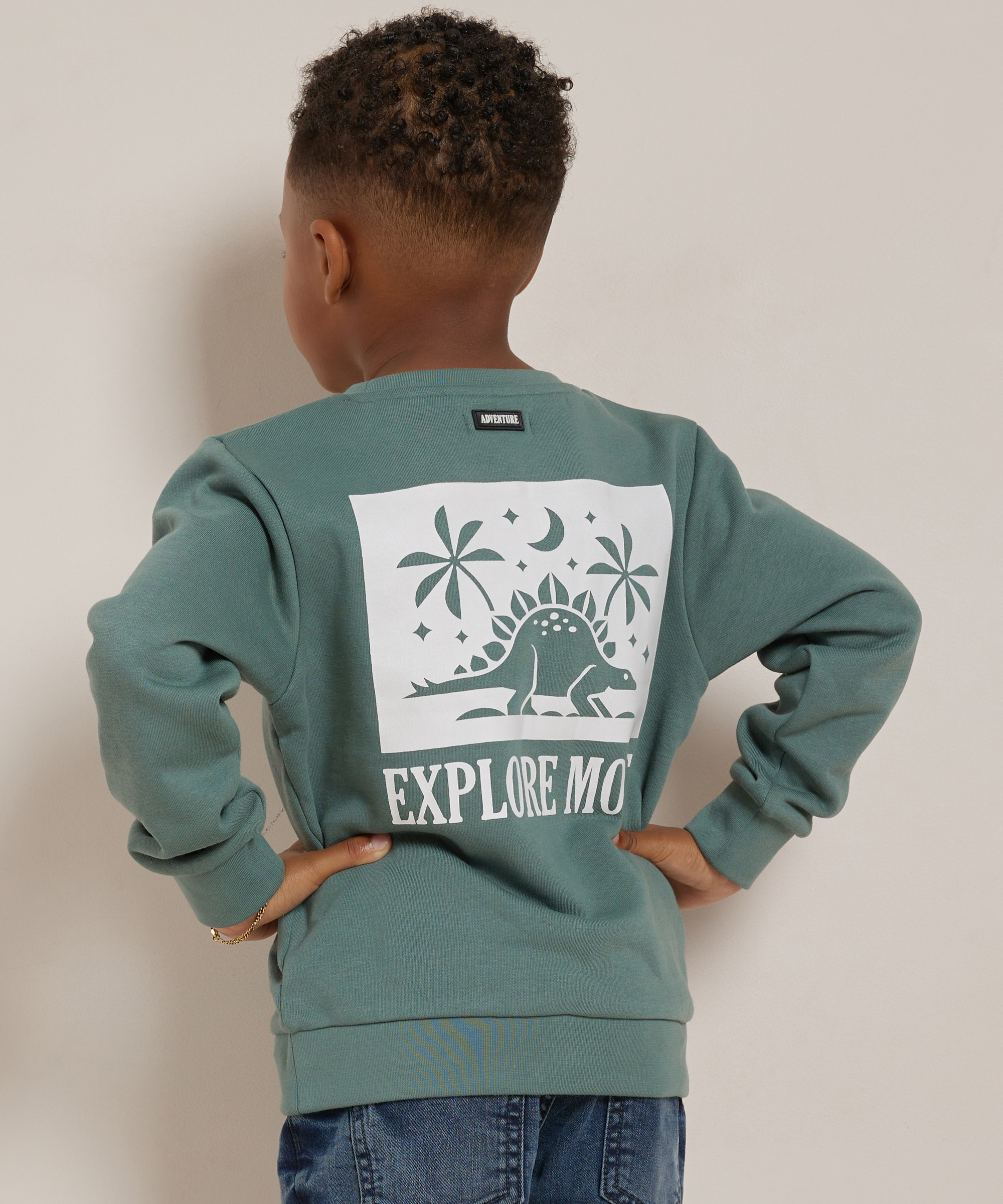 trui met dino backprint