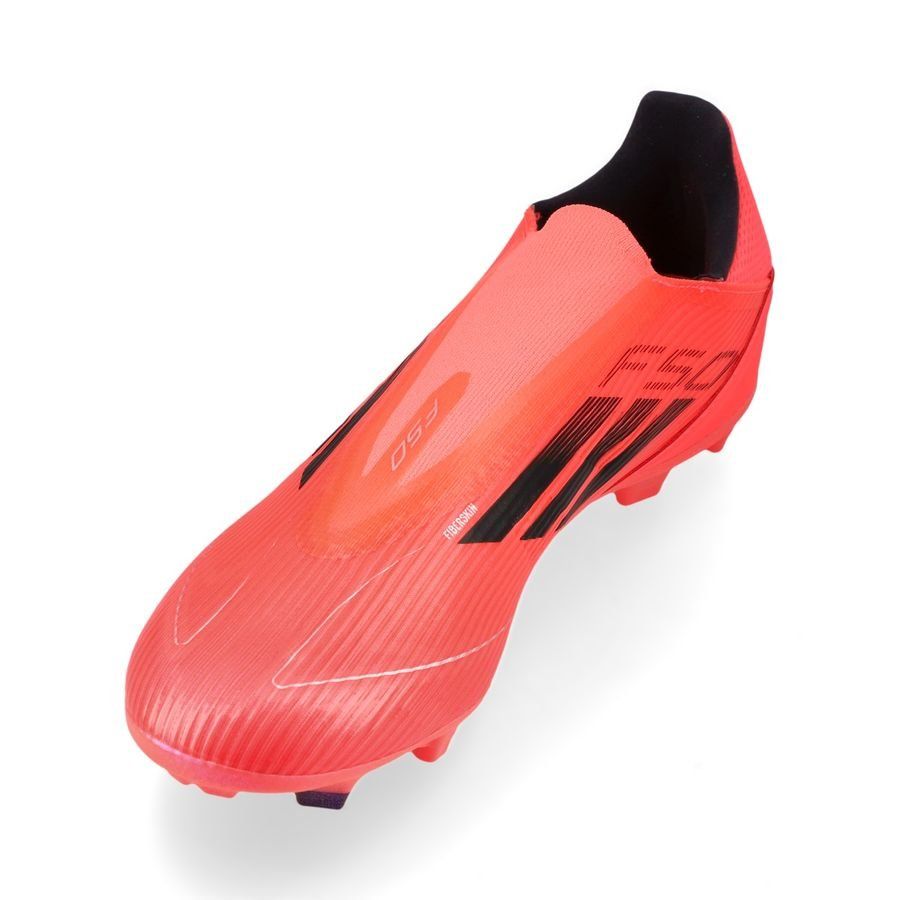 adidas F50 League Laceless FG/AG Vivid Horizon - Turbo/Aurora Black/Argenté