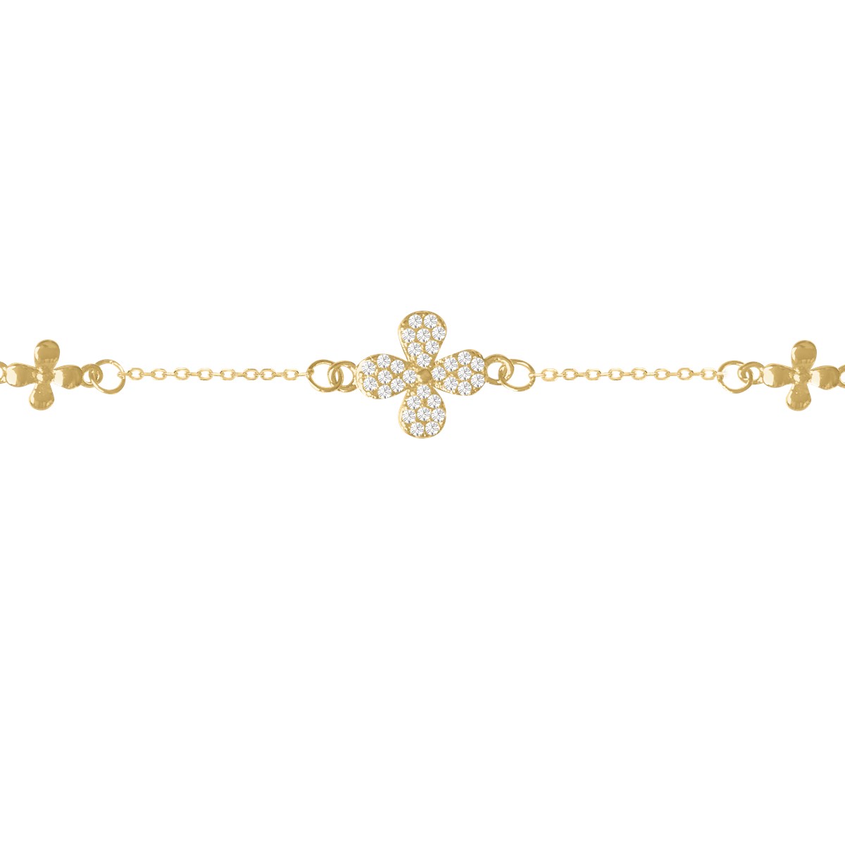 Bracelet plaqué or oxyde