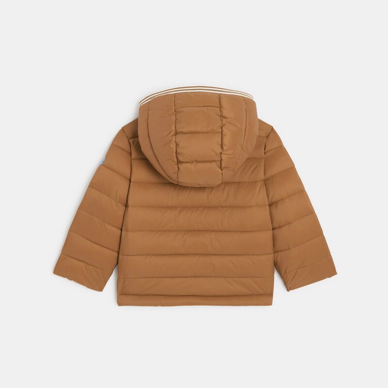 Doudoune légère zippée marron bébé garçon