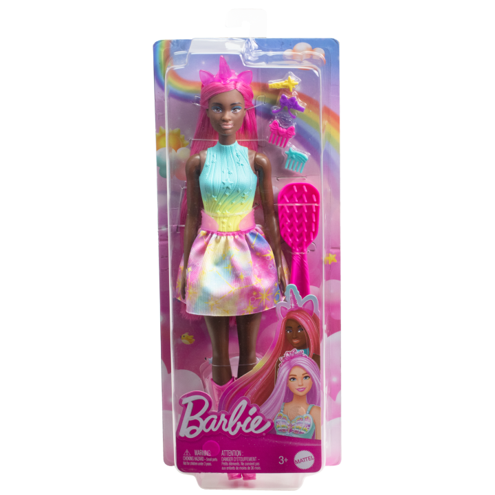 Barbie - Magisk Enhjørninge dukke med langt hår