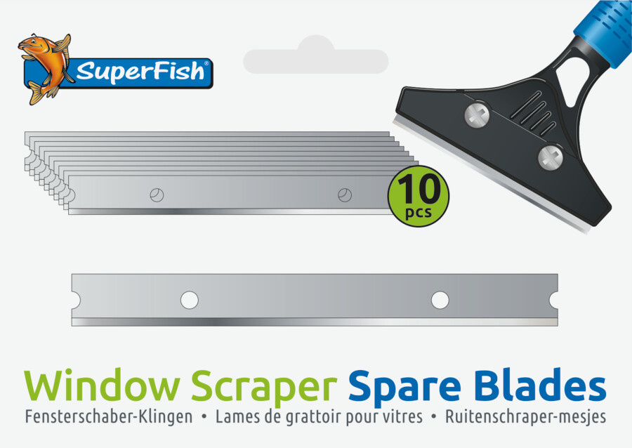 Superfish Window Scraper Mesjes 10 stuks | Glasreinigers