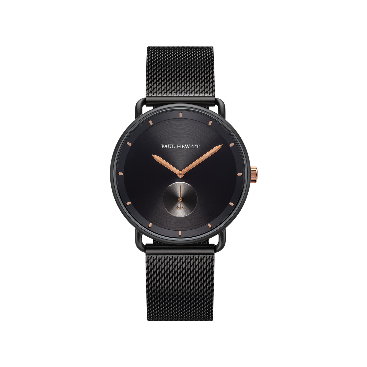 Montre Paul Hewitt homme acier noir
