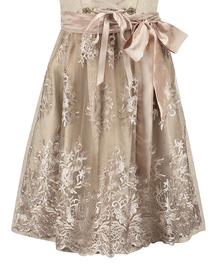 Roze Wit Creme Dirndl Jurk Oktoberfest Dames Jaquard