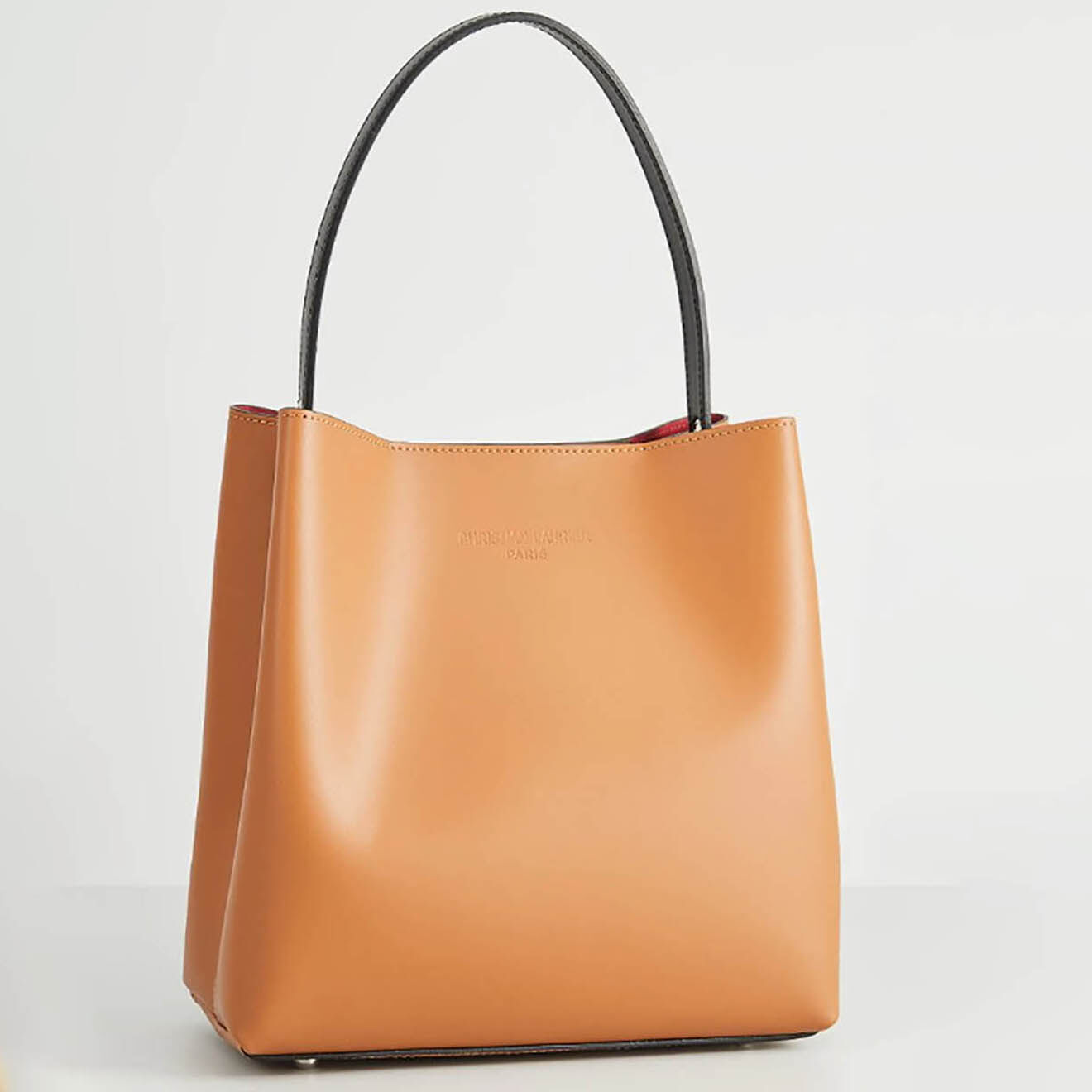 Christian Laurier Sac porté épaule en Cuir Jeny camel - 32x29x13 cm