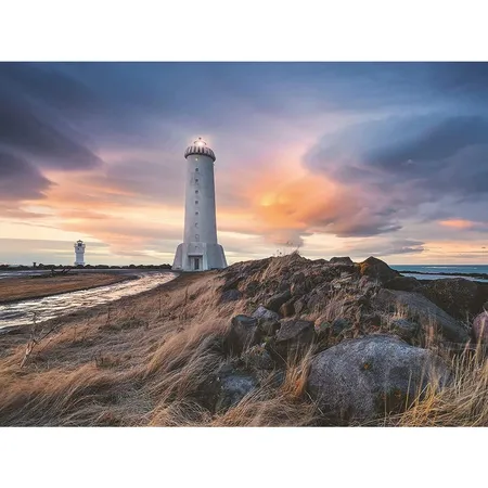 Ravensburger Puzzle - Magische Stimmung über dem Leuchtturm von Akranes, Island, 1500 Teile