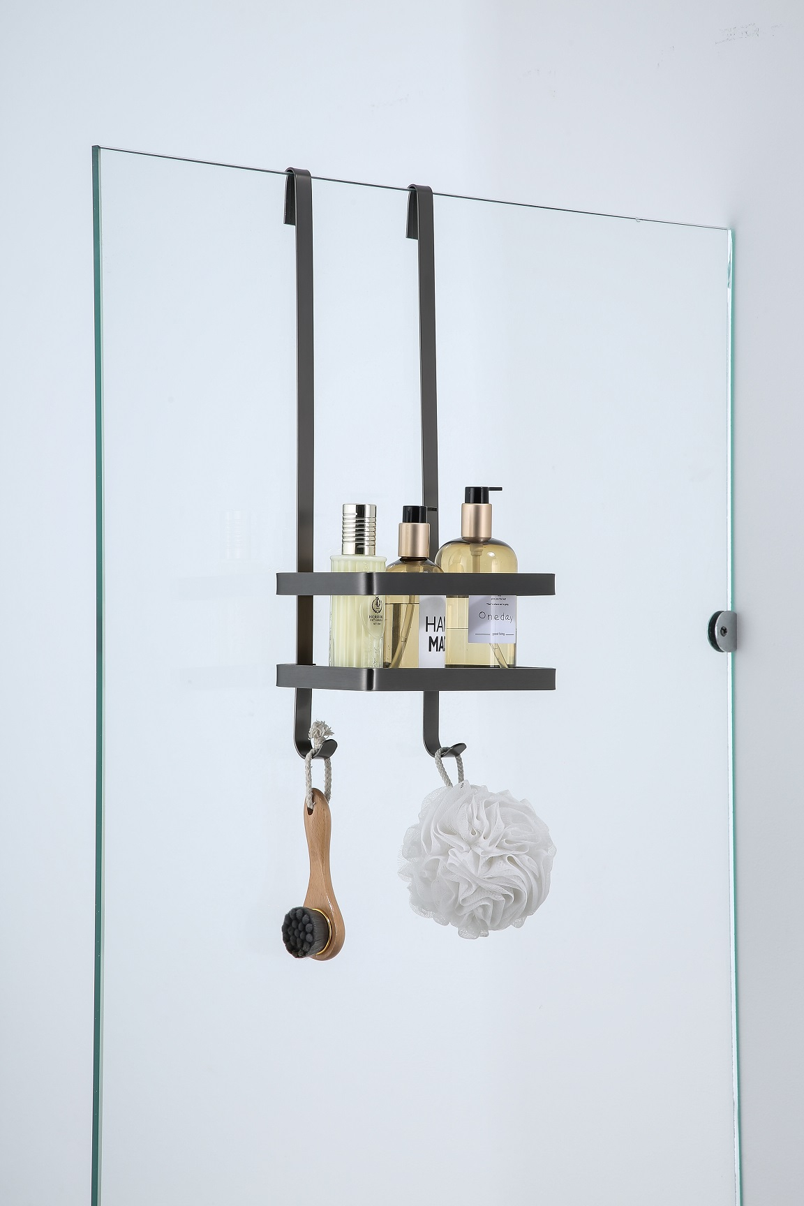 Saniclear Iron doucherek hangend 52cm verouderd ijzer - gunmetal