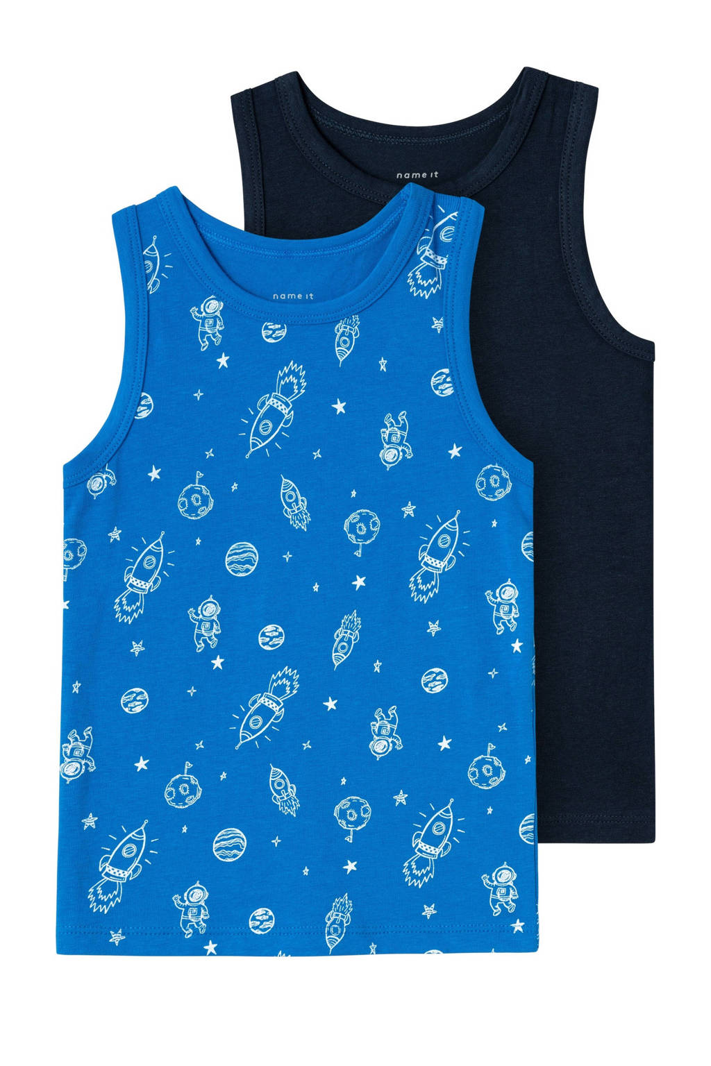 hemd NMFTANK TOP - set van 2 blauw/donkerblauw