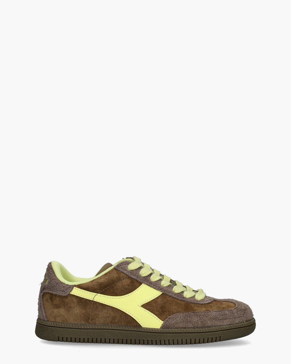 Diadora Sport Trainer Hairy Bruin/Geel Damessneakers
