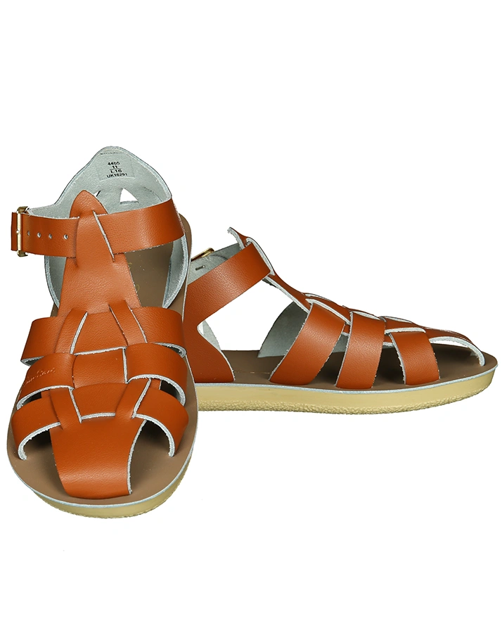 Sandalen SHARK mit Zehenschutz in cognac