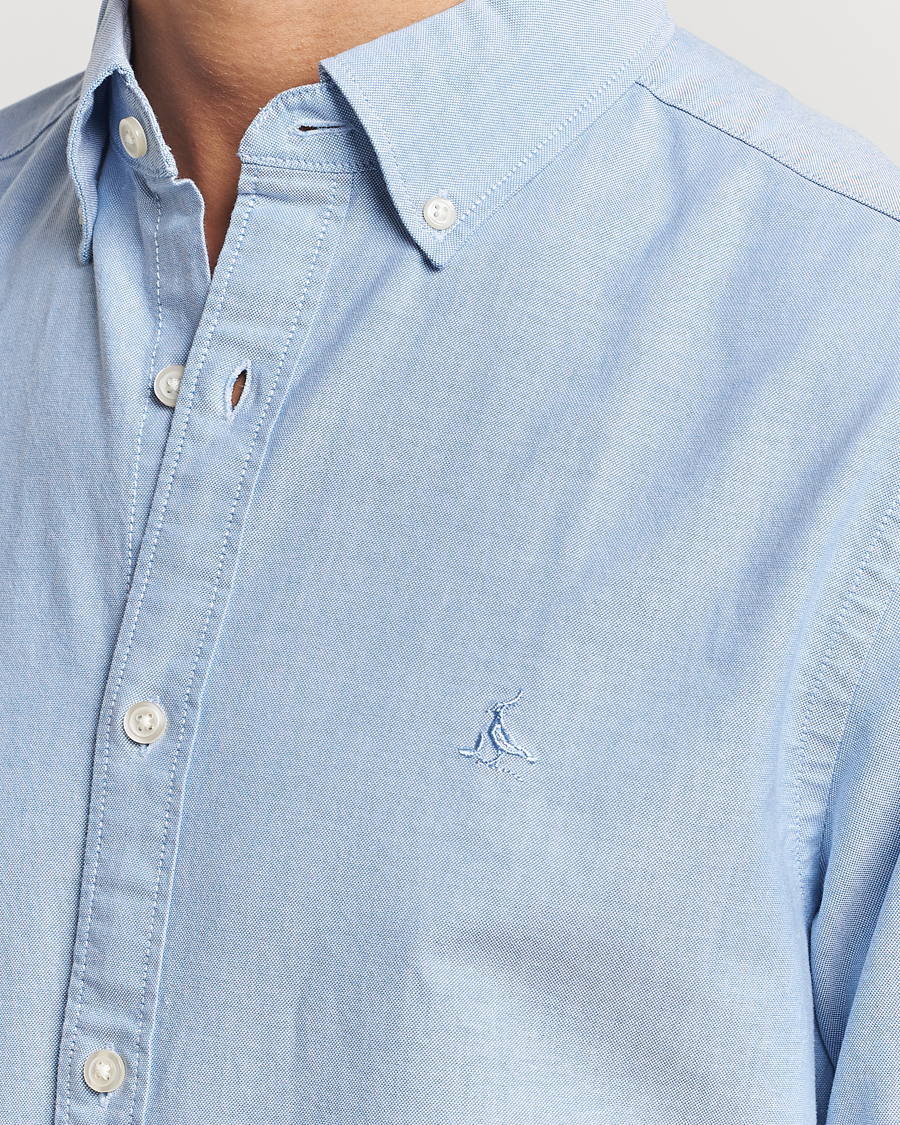 Charles Tyrwhitt Button Down Stretch Oxford Shirt Sky Blue
