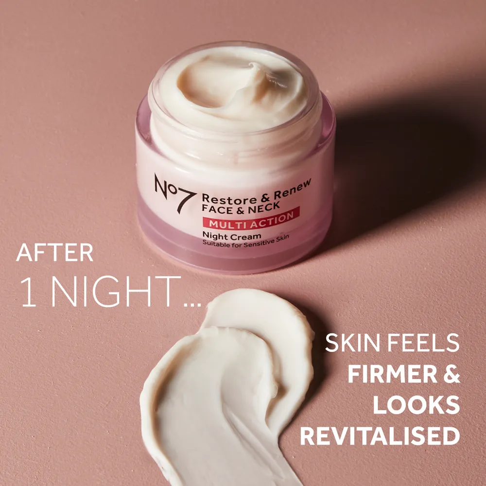 No7 Restore & Renew Multi Action Night Cream - 50 ml.