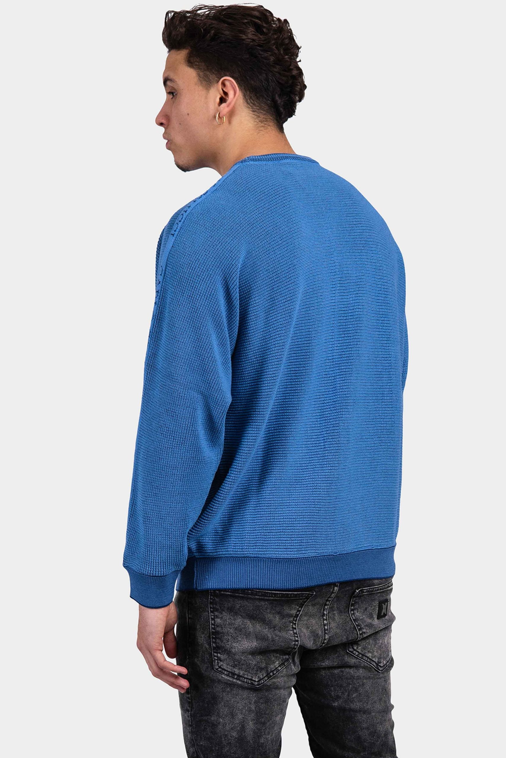 Carlo Colucci C8406 14 Sweater Heren Blauw