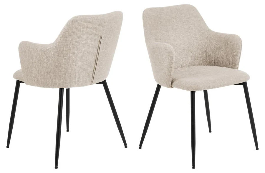Eetkamerstoel Ringe beige - set van 2