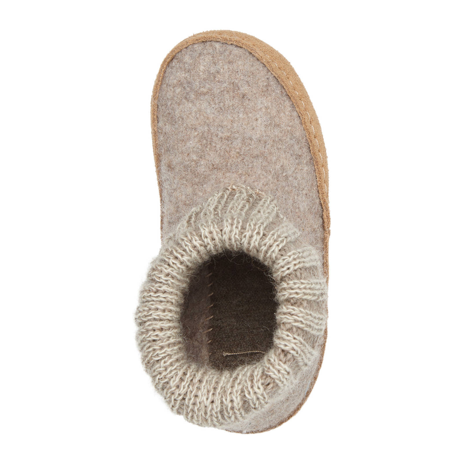 Bergstein wollen pantoffels beige