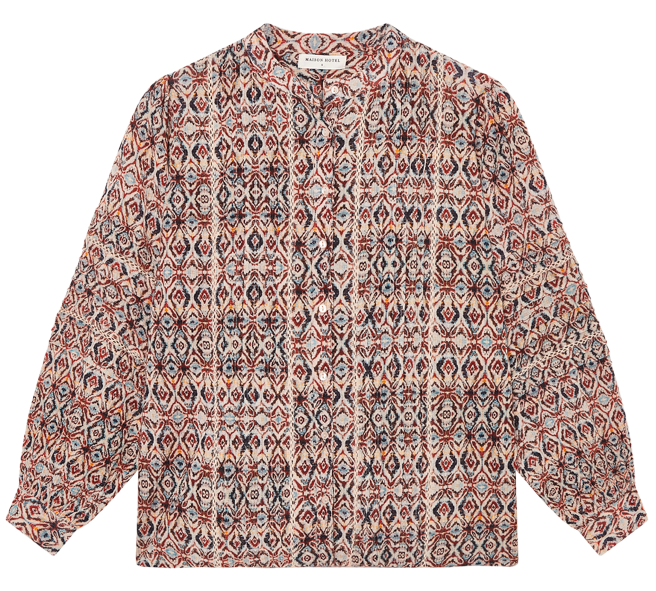 LOUISE - Chemise ample imprimée en coton | Multicolore