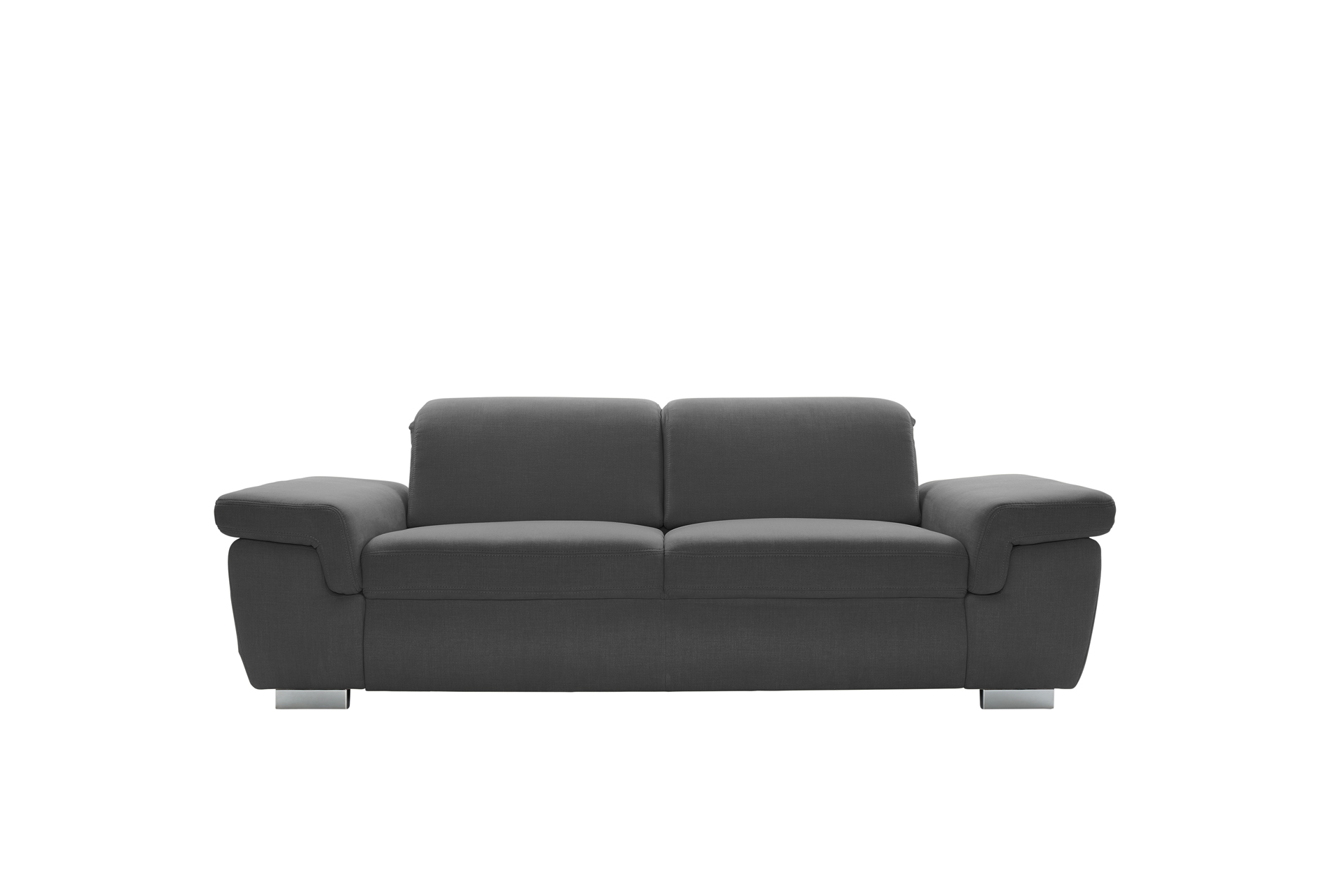 polsterpower 3-Sitzer Boxspringsofa - Miro grau - Basismodell