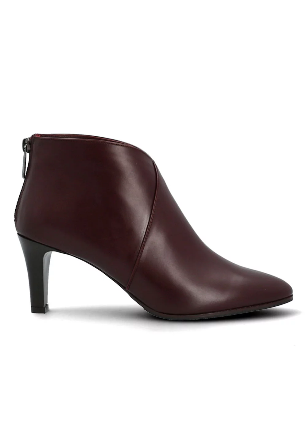 BOOTS BARGUE CUIR BORDEAUX