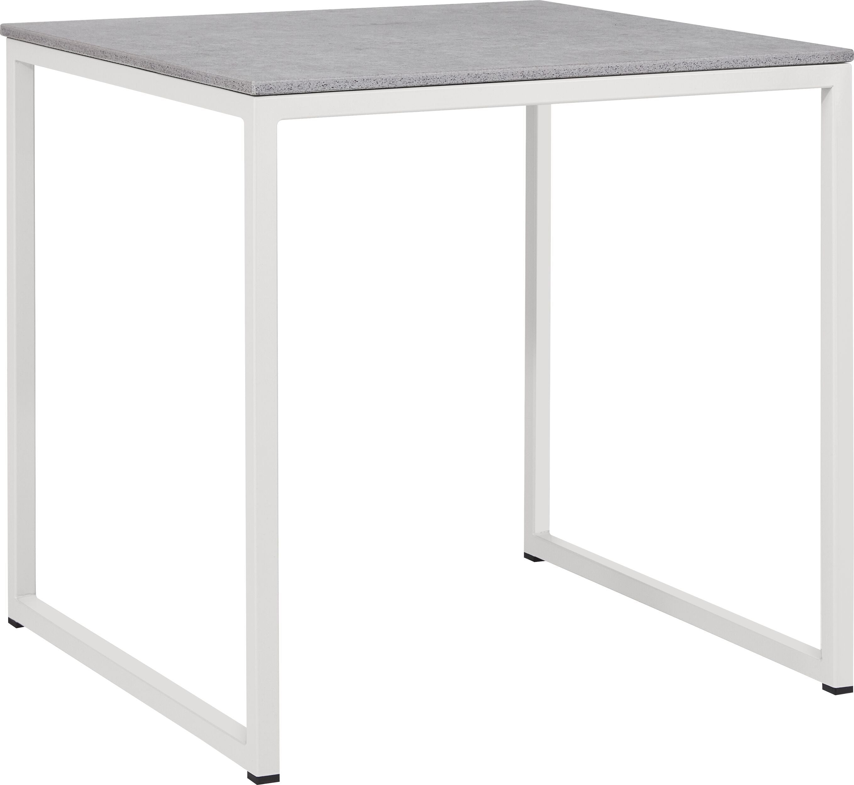 AVEA Beistelltisch - Kreta / grau / B: 40.0 cm x T: 40.0 cm x H: 40.8 cm