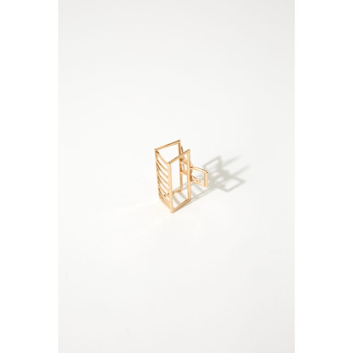 Veritas-Metalen haarspeld rechthoek 7x3cm